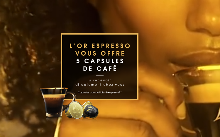 Bon plan: 90'000 échantillons gratuits de 5 capsules L'OR Espresso